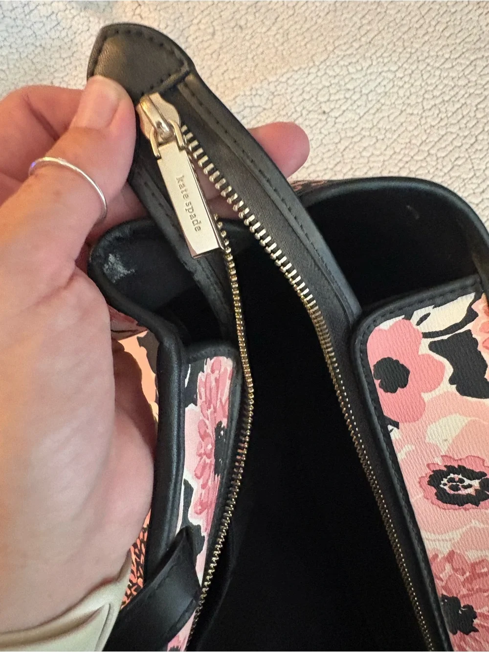 Floral Pink and Black Tote Bag - Stylish Everyday Carry